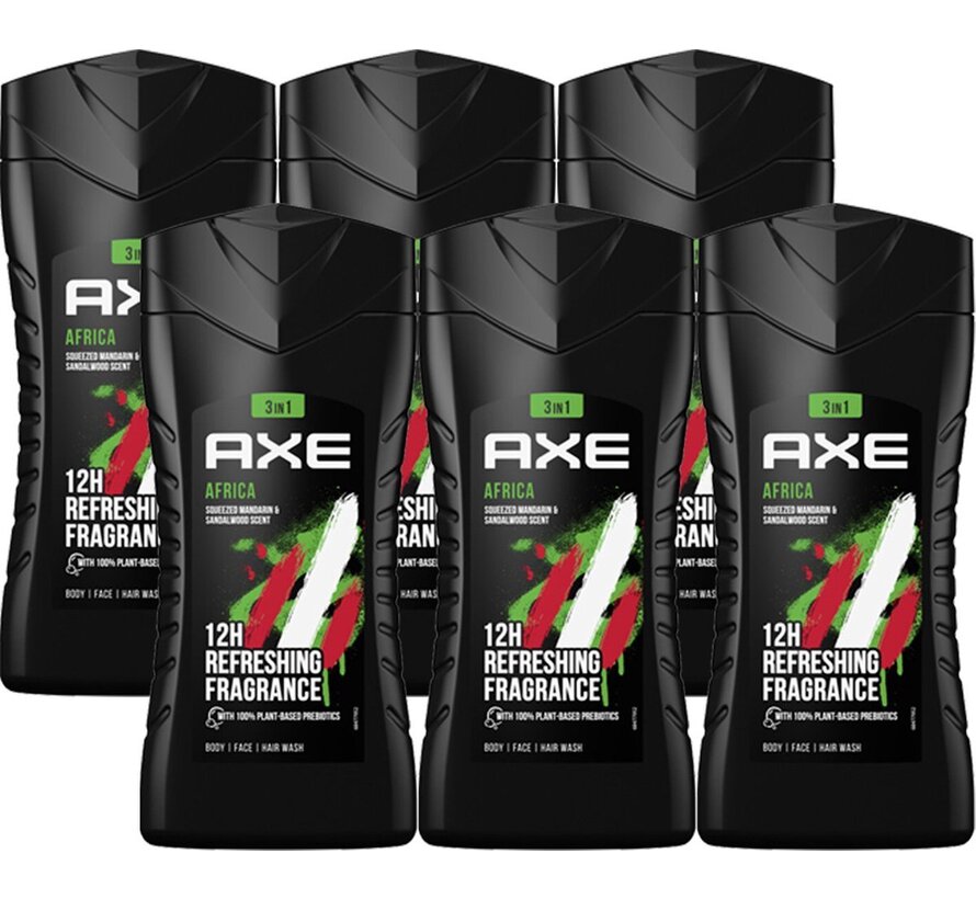 Douchegel Africa Bodywash 3in1 - 6x 250ml
