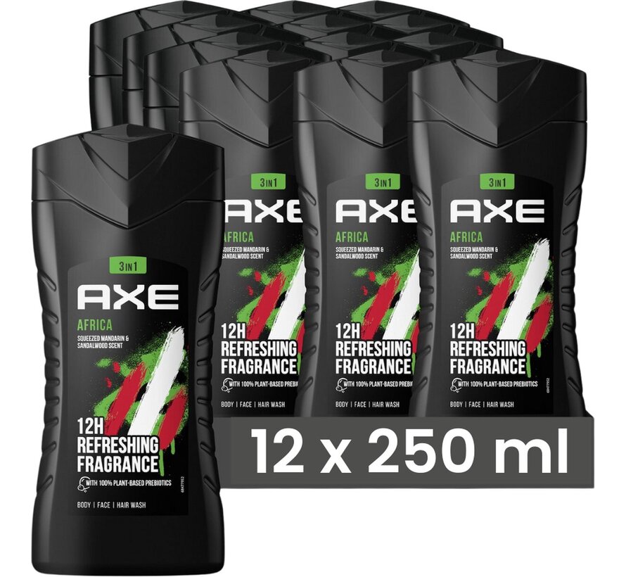 Douchegel Africa Bodywash 3in1 - 12x 250ml