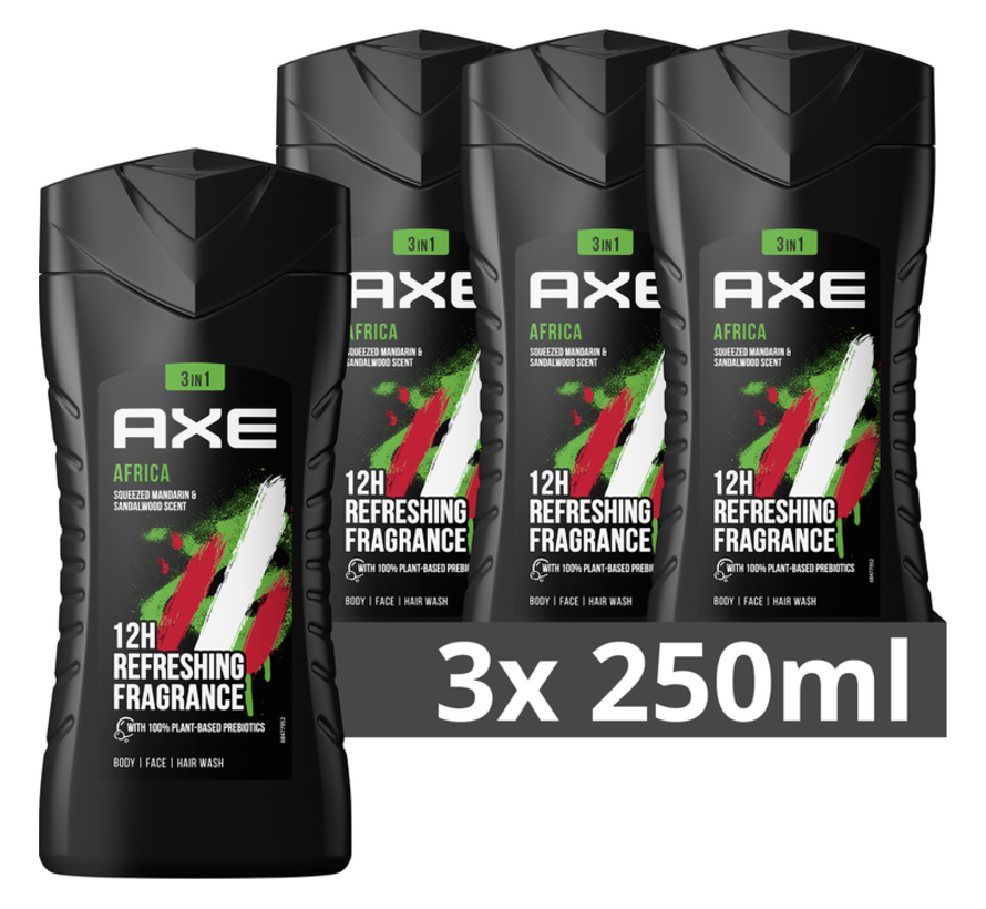Douchegel Africa Bodywash 3in1 - 3x 250ml