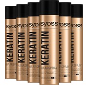 Syoss Keratine Haarspray - Sterke Fixatie (48 uur) - 6x 400ml