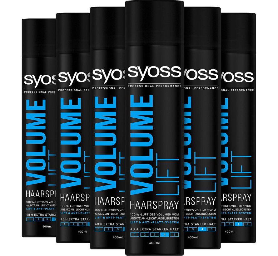 Volume Lift Haarspray - Sterke Fixatie (48 uur) - 6x 400ml