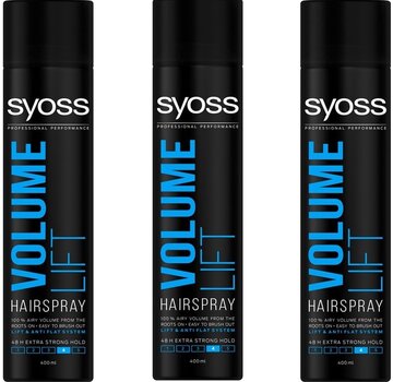 Syoss Volume Lift Haarspray - Sterke Fixatie (48 uur) - 3x 400ml