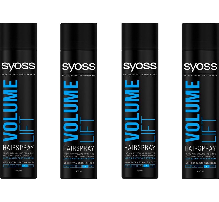 Volume Lift Haarspray - Sterke Fixatie (48 uur) - 4x 400ml