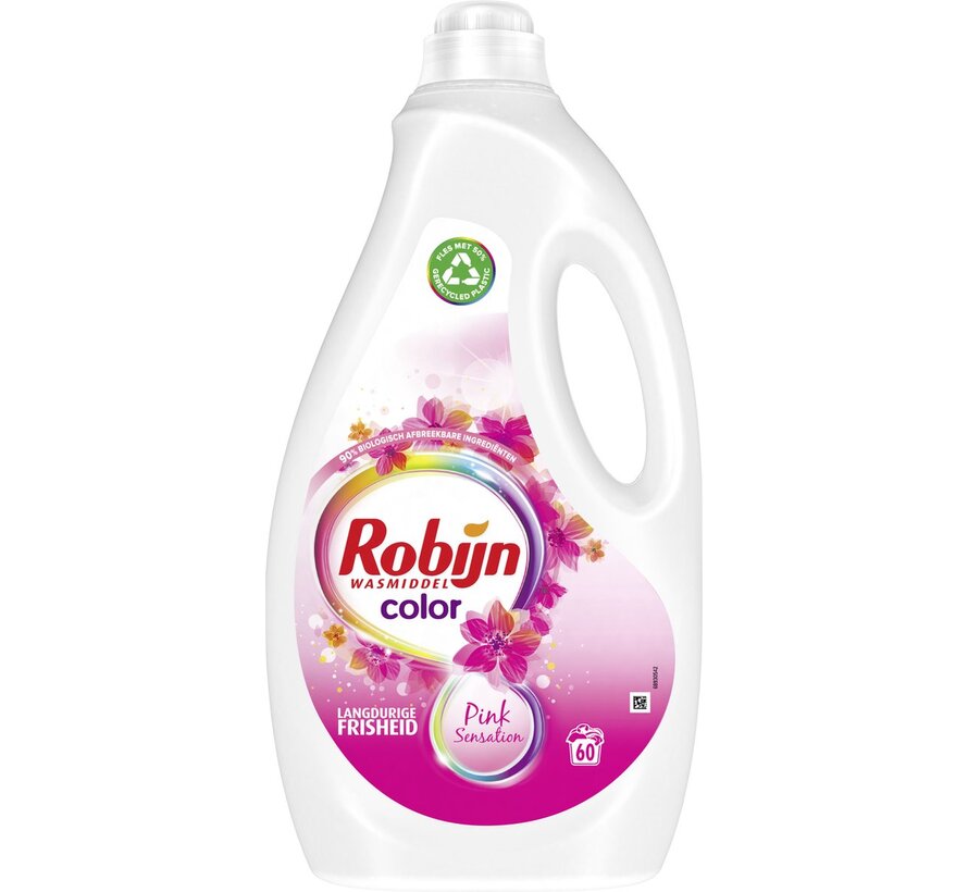 Pink Sensation - Vloeibaar Wasmiddel (3000ml) - 60 wasbeurten c
