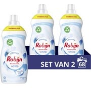 Robijn Stralend Wit - Klein & Krachtig - Vloeibaar wasmiddel (1,19L) - 2x 34 wasbeurten