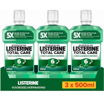Listerine Total Care 6in1 Tandvleesbescherming - Mondspoeling - 3x 500ml