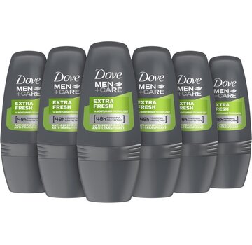 Dove Men+Care Extra Fresh - Deodorant Roller - 6x 50ml - Voordeelverpakking