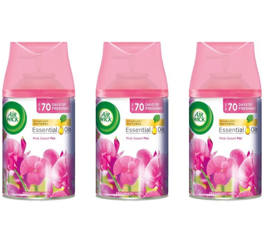 Freshmatic Navulling - Pink Sweet Pea - 3x 250ml