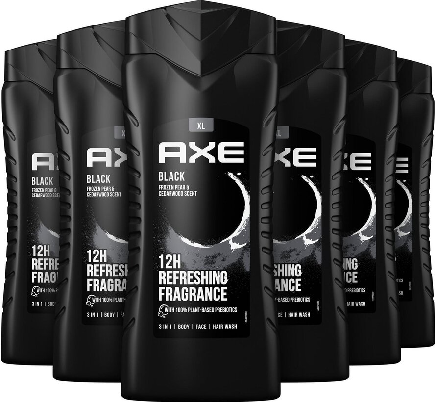 Douchegel Black Bodywash XL - 12x 400ml - Voordeelverpakking