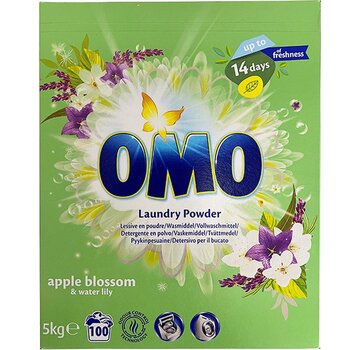Omo Apple Blossom & Water Lily Waspoeder (5KG) - 100 wasbeurten
