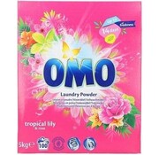 Omo Tropical Lily & Rose Waspoeder (5KG) - 100 wasbeurten