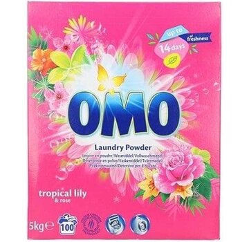 Omo Tropical Lily & Rose Waspoeder (5KG) - 100 wasbeurten