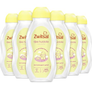 Zwitsal Baby Rijke Huidolie met Avocado Olie - 6x 200ml