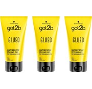 Schwarzkopf Got2b - Glued Water ResistantSpiking Gel - Styling Haargel - 3x 150ml