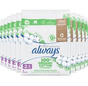 Always Maandverband met Vleugels - Maat 2 Long - Katoen Protection - 10x 9 stuks