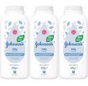 Johnson's Baby Talkpoeder / Babypoeder - Daily Care - 3x 200gr