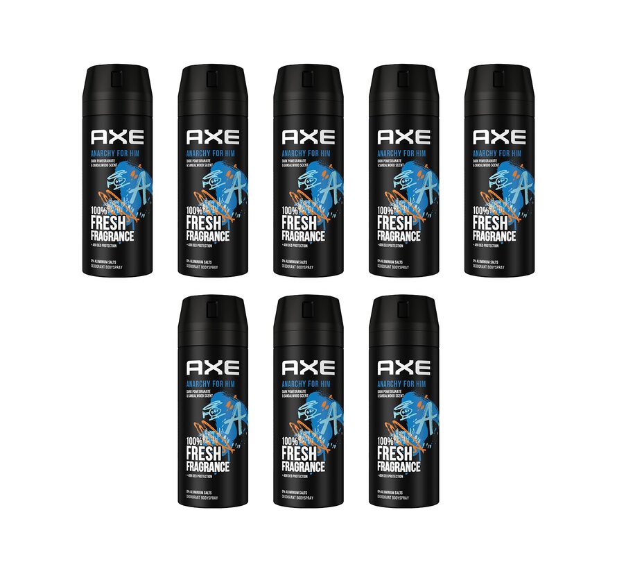 Anarchy Bodyspray / Deodorant Spray Men - 8x 150ml
