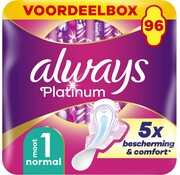 Always Platinum Maandverband met Vleugels - Maat 1 normaal - 2x 96 stuks