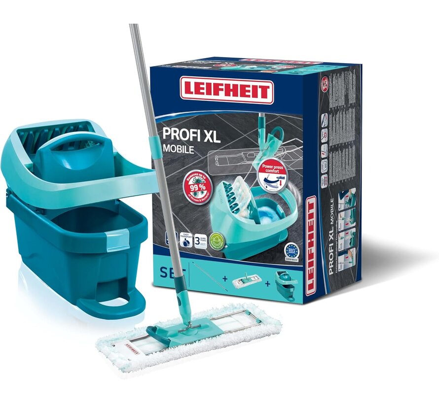Profi XL Vloerwisser - Compleet Systeem - Micro Duo - Met Wieltjes