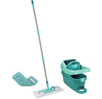 Leifheit Profi XL Vloerwisser - Compleet Systeem - Micro Duo - Met Wieltjes + Extra stofdoek