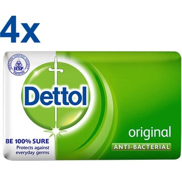 Dettol Antibacteriële Zeeptablet Origineel - handzeep - 4x 100gr