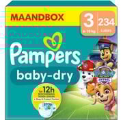 Pampers Baby-Dry Paw Patrol Editie - Maat 3 (6kg-10kg) - 234 Luiers - Maandbox