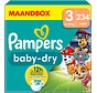 Baby-Dry Paw Patrol Editie - Maat 3 (6kg-10kg) - 234 Luiers - Maandbox
