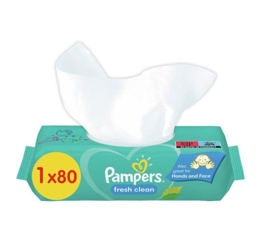 Fresh Clean Billendoekjes / Babydoekjes XL - 4x 80 stuks