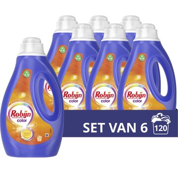 Robijn Color - Vloeibaar Wasmiddel (1000ml) - 6x 20 wasbeurten