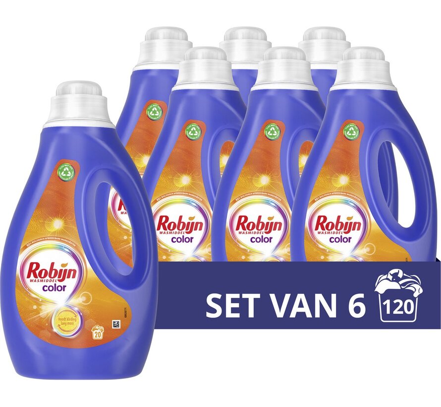 Color - Vloeibaar Wasmiddel (1000ml) - 6x 20 wasbeurten