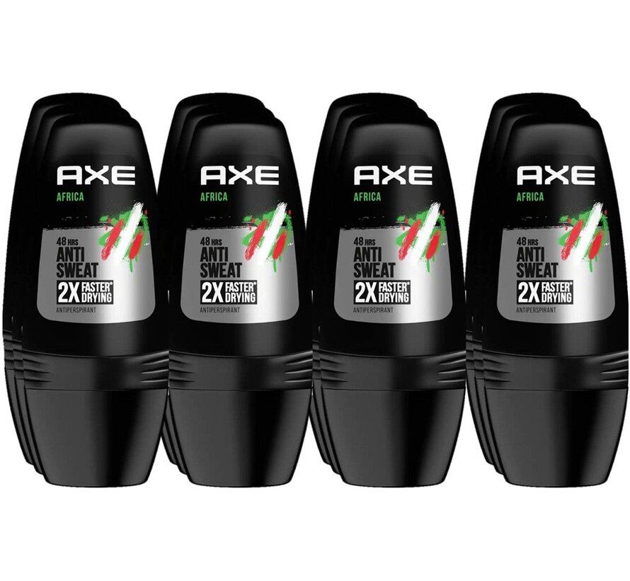 Africa Anti-Transpirant - Deodorant Roller - 12x 50ml