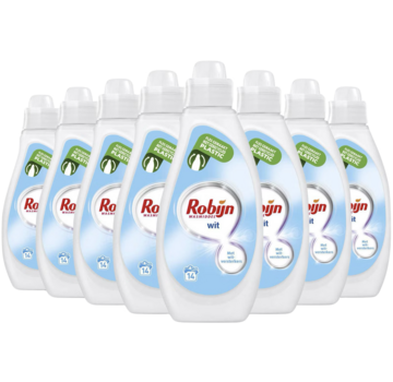 Robijn Stralend Wit - Vloeibaar Wasmiddel (700ml) - 8x 14 wasbeurten