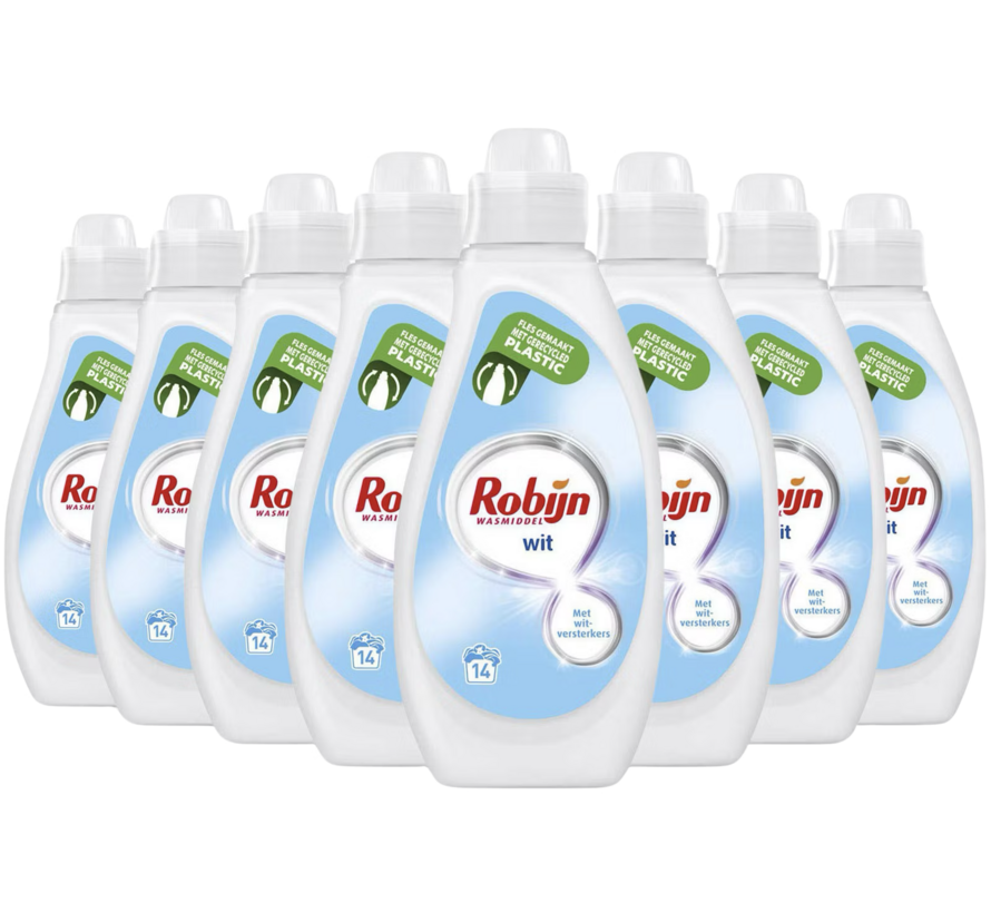 Stralend Wit - Vloeibaar Wasmiddel (700ml) - 8x 14 wasbeurten