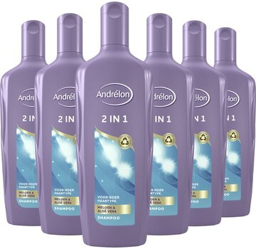 Andrelon 2in1 Meloen & Aloe Vera - Shampoo & Conditioner - 6x 300ml