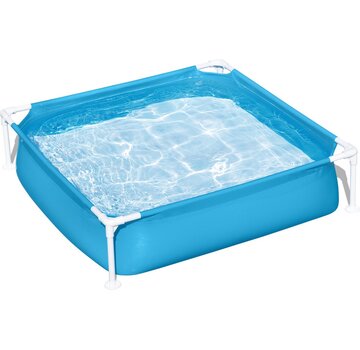 Bestway Zwembad met metalen Frame - Vierkant - Voor kinderen - 122x122x31cm