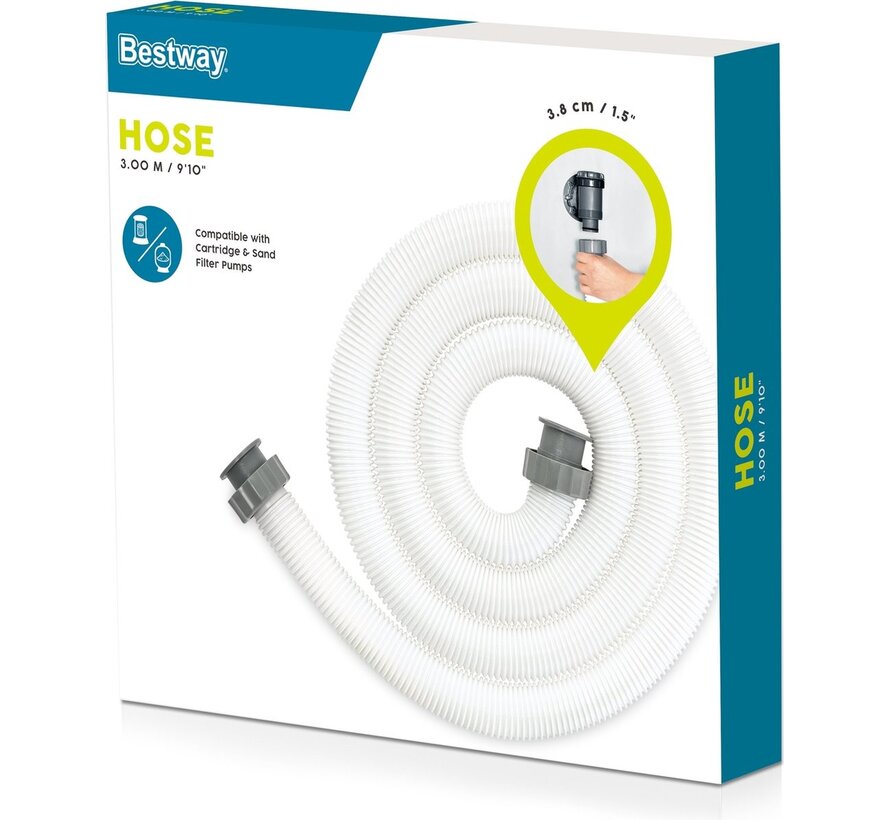 Flowclear zwembad slang 3 meter - 38mm