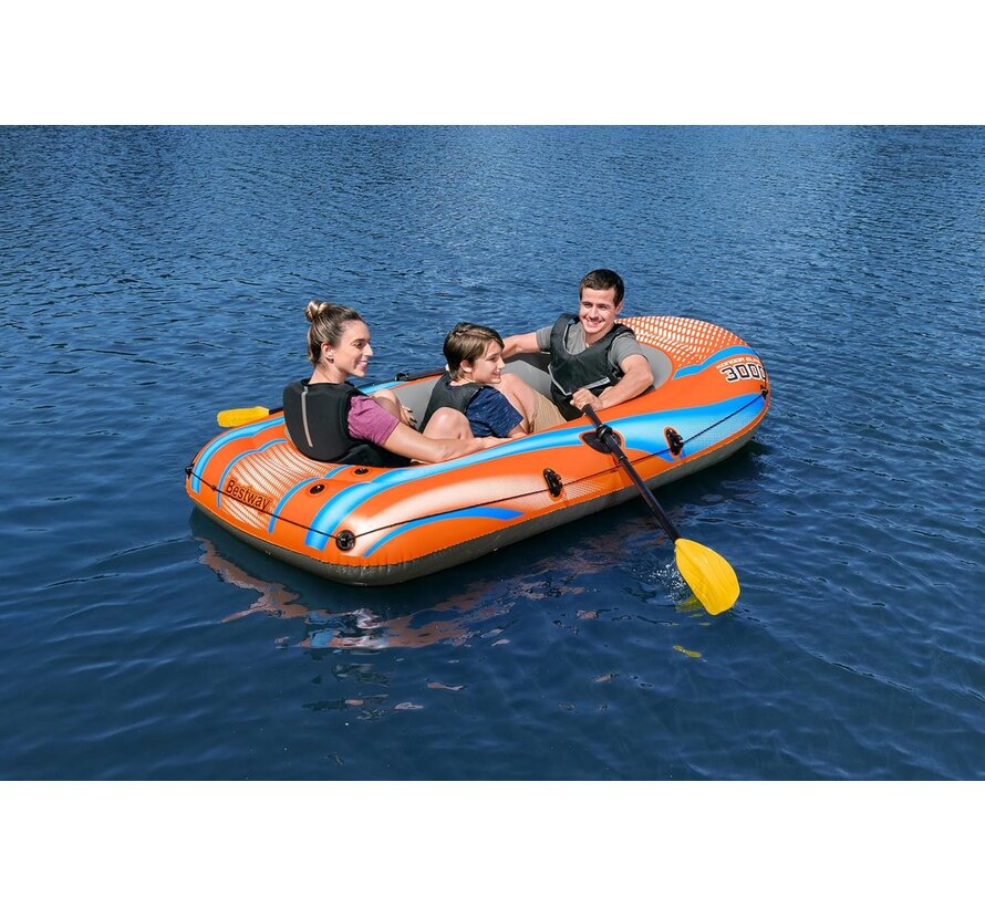 Kondor ELITE 3000 - Opblaasboot Set - 246x122x45cm - Peddels en handpomp