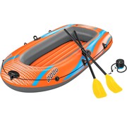 Bestway Kondor ELITE 2000 - Opblaasboot Set - 196x106x31cm - Peddels en voetpomp