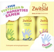 Zwitsal Baby & Kids Essentials Geschenkset 3x 200ml (Bodylotion/Wasgel/Shampoo)