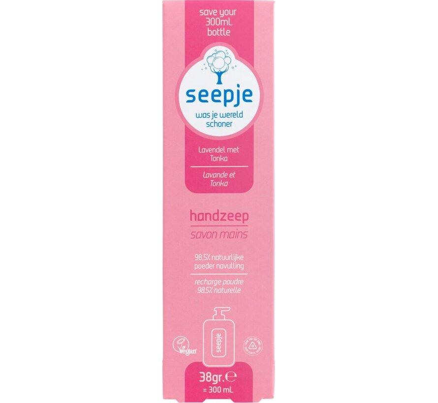 Handzeep Navulling Lavendel & Tonka 10x 38Gr (300ml)