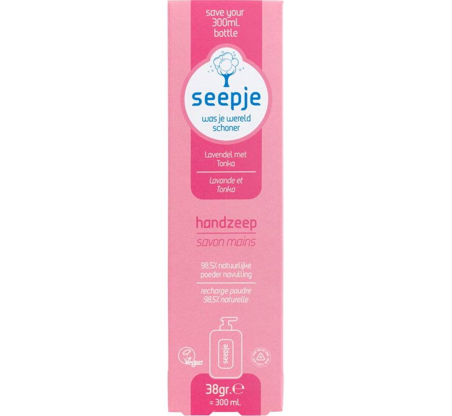 Handzeep Navulling Lavendel & Tonka 38Gr (300ml)