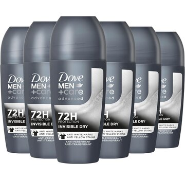 Dove Men+Care Advanced - Invisible Dry - Deodorant Roller - 6x 50ml