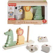 Fisher Price Fisher Price - Houten dieren stapelen en sorteren - Stapelspeelgoed