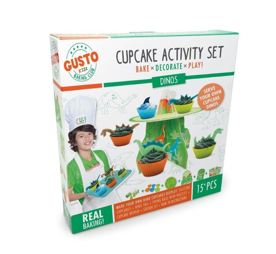 Gusto - Dinos Cupcake Activity Set