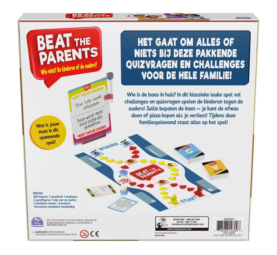 Beat the Parents - Klassiek triviaspel voor het hele gezin - NL versie
