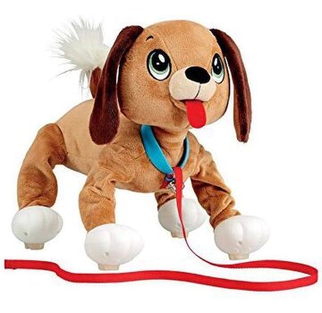 Braet Peppy Pups - Bruine knuffelhond - Interactief