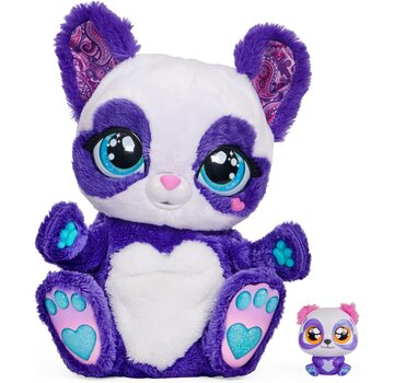 Braet Interactieve Panda-Roo-knuffel met verrassingsbaby - 150 geluiden en acties