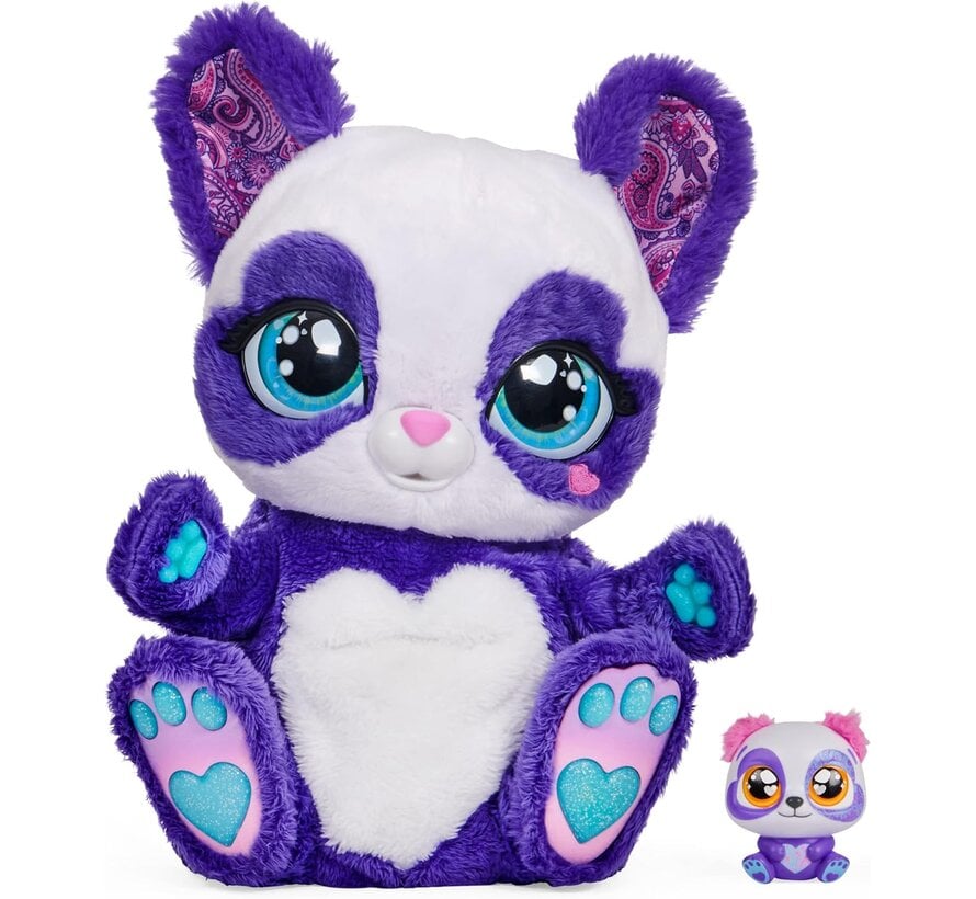 Interactieve Panda-Roo-knuffel met verrassingsbaby - 150 geluiden en acties