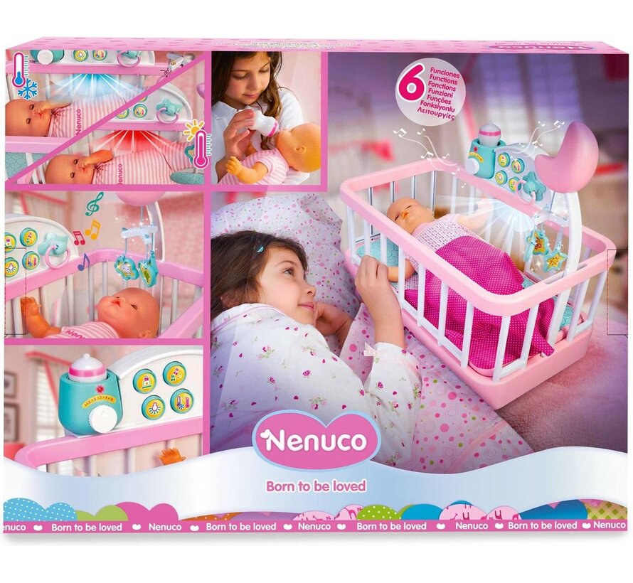 Interactief kinderbed met lichten en geluiden - Inclusief babypop