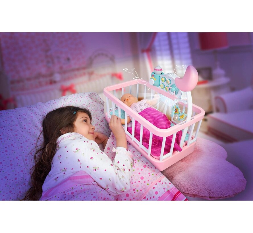 Interactief kinderbed met lichten en geluiden - Inclusief babypop